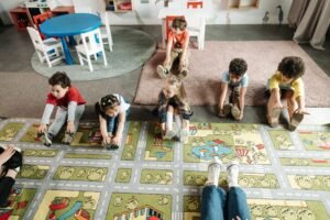 kids playing at daycare